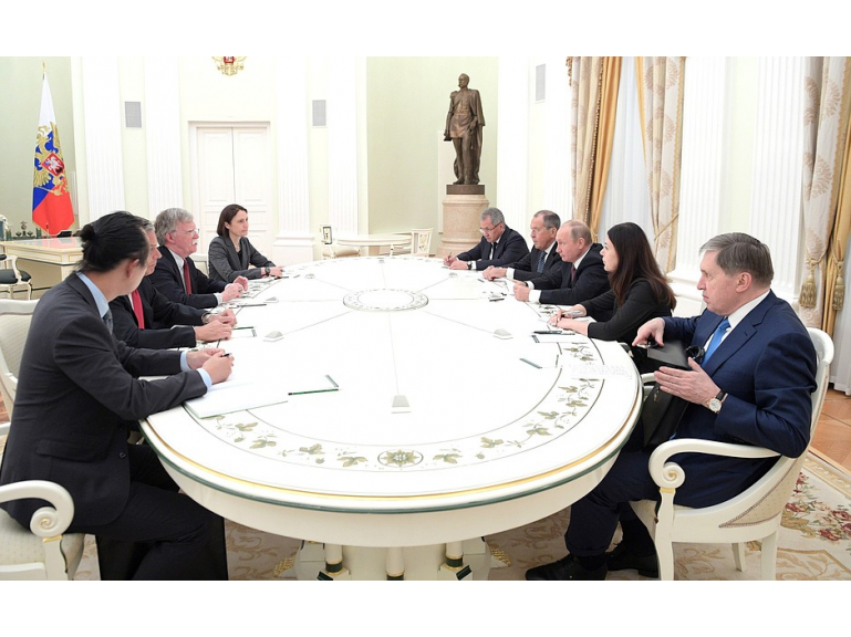 Встреча с помощником Президента США по нацбезопасности Джоном Болтоном