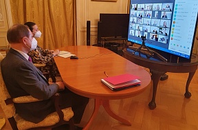 Об участии сотрудников Посольства в видеоконференции Представительства ВОЗ в Чехии